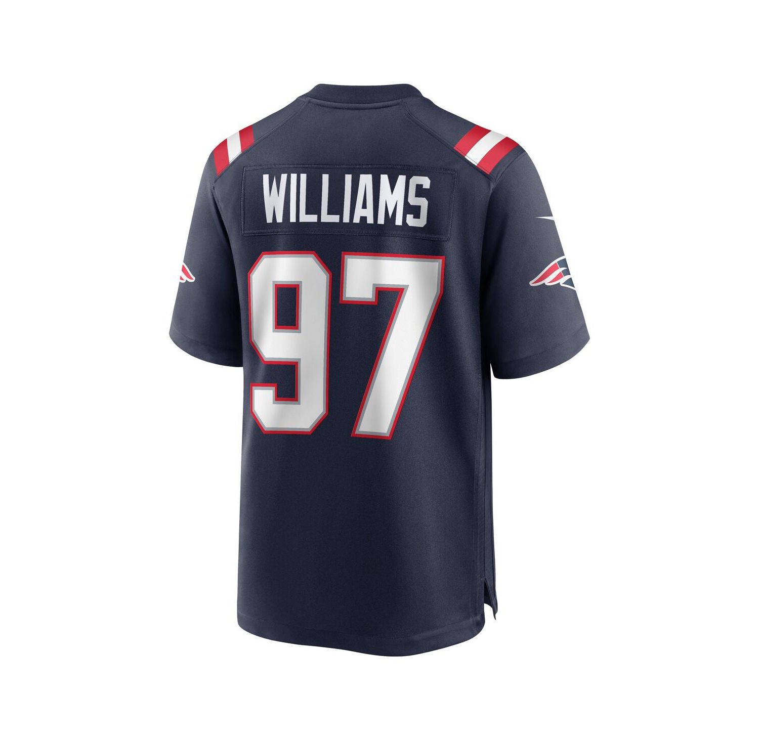 Men's Milton Williams Navy New England Patriots Game Player Jersey