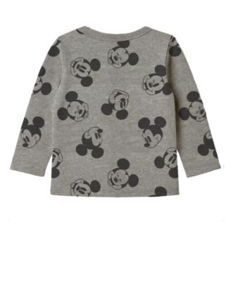 Baby Boys 2-Piece Mickey Mouse Corduroy Top and Overall Set