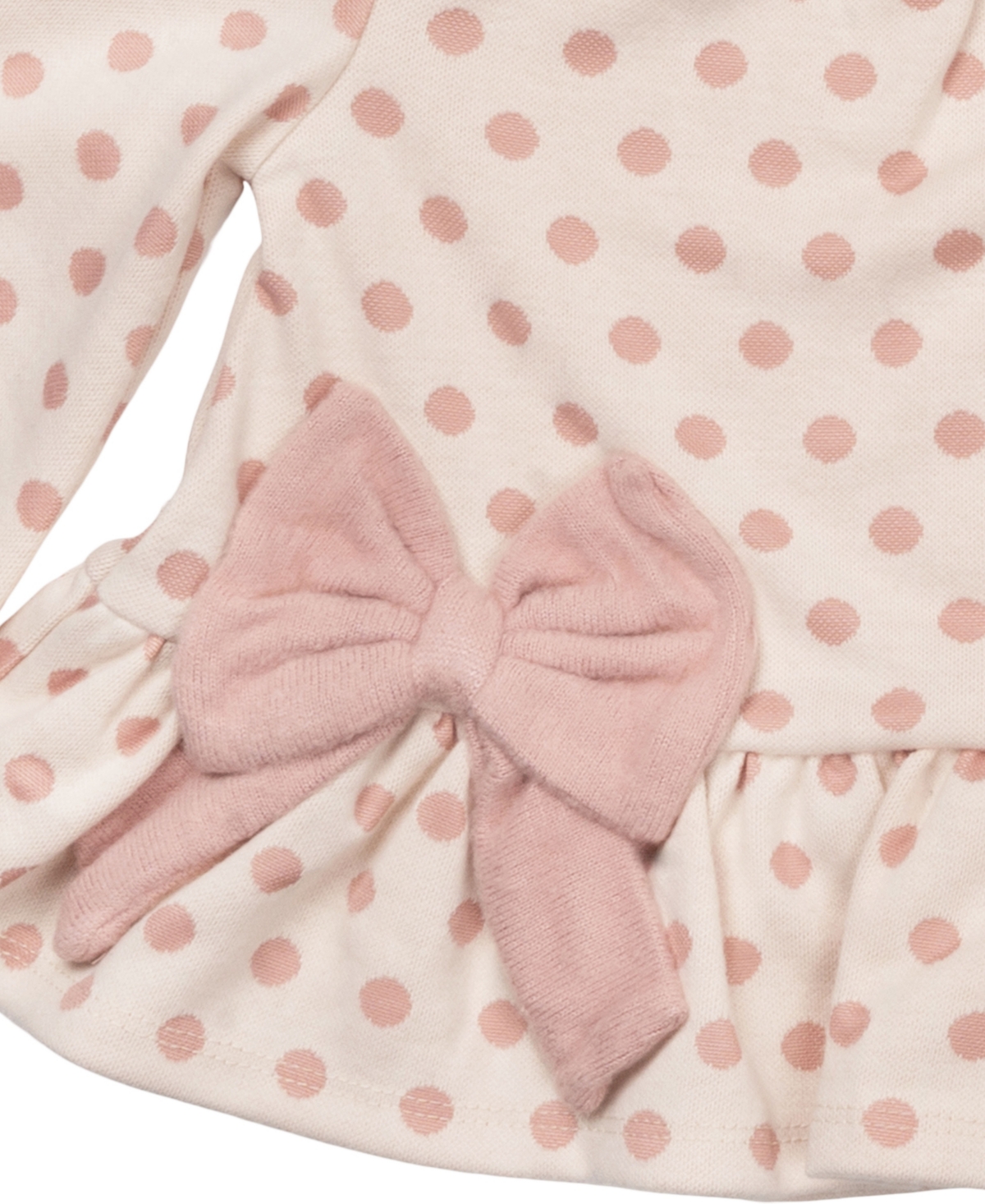 Rare Editions Baby Girls 2-piece Polka Dot Sweater And Matching Leggings Set In Neutral