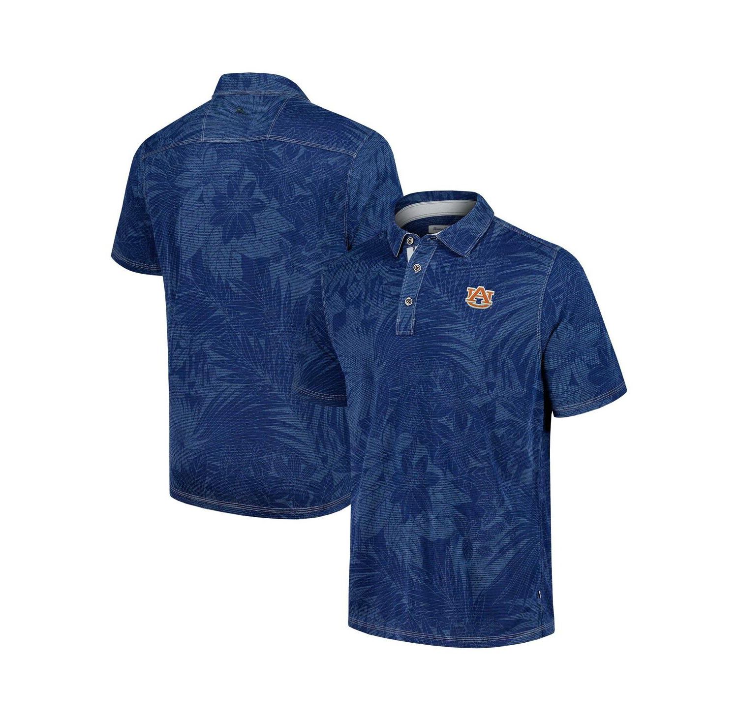 Men's Navy Auburn Tigers Big & Tall Sport Santiago Paradise Polo Shirt