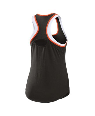 Women's Black San Francisco Giants Color Block Racerback Tank Top