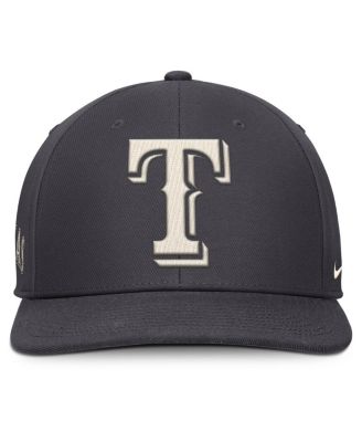 Men's Anthracite Texas Rangers Statement Pro Snapback Hat