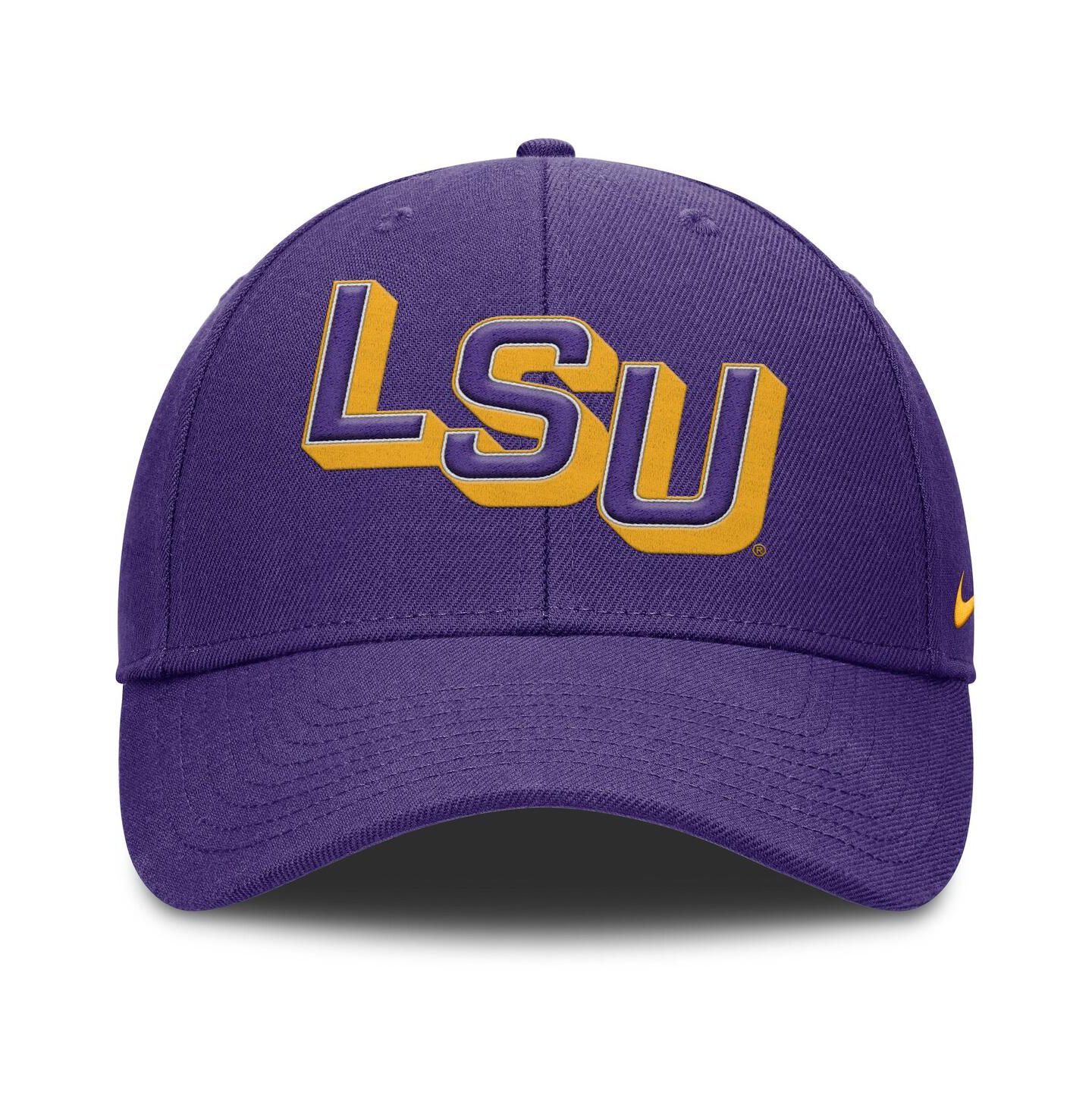 Мужская кепка Nike Purple LSU Tigers Slanted Primetime Rise Performance Adjustable Hat — фото 2