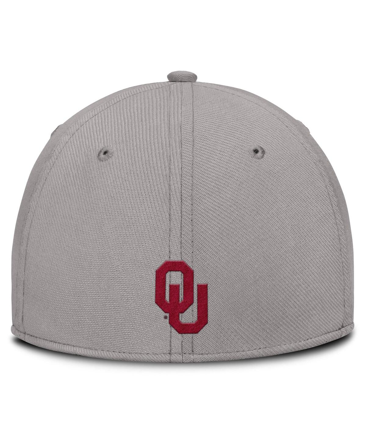 Jordan Men's Gray Oklahoma Sooners Rise Prep Performance Flex Hat In Gray