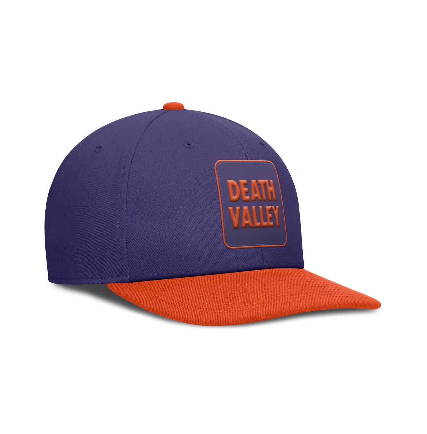Мужская кепка Nike Purple/Orange Clemson Tigers 2025 Sideline Campus Pro Local Snapback Hat — фото 3