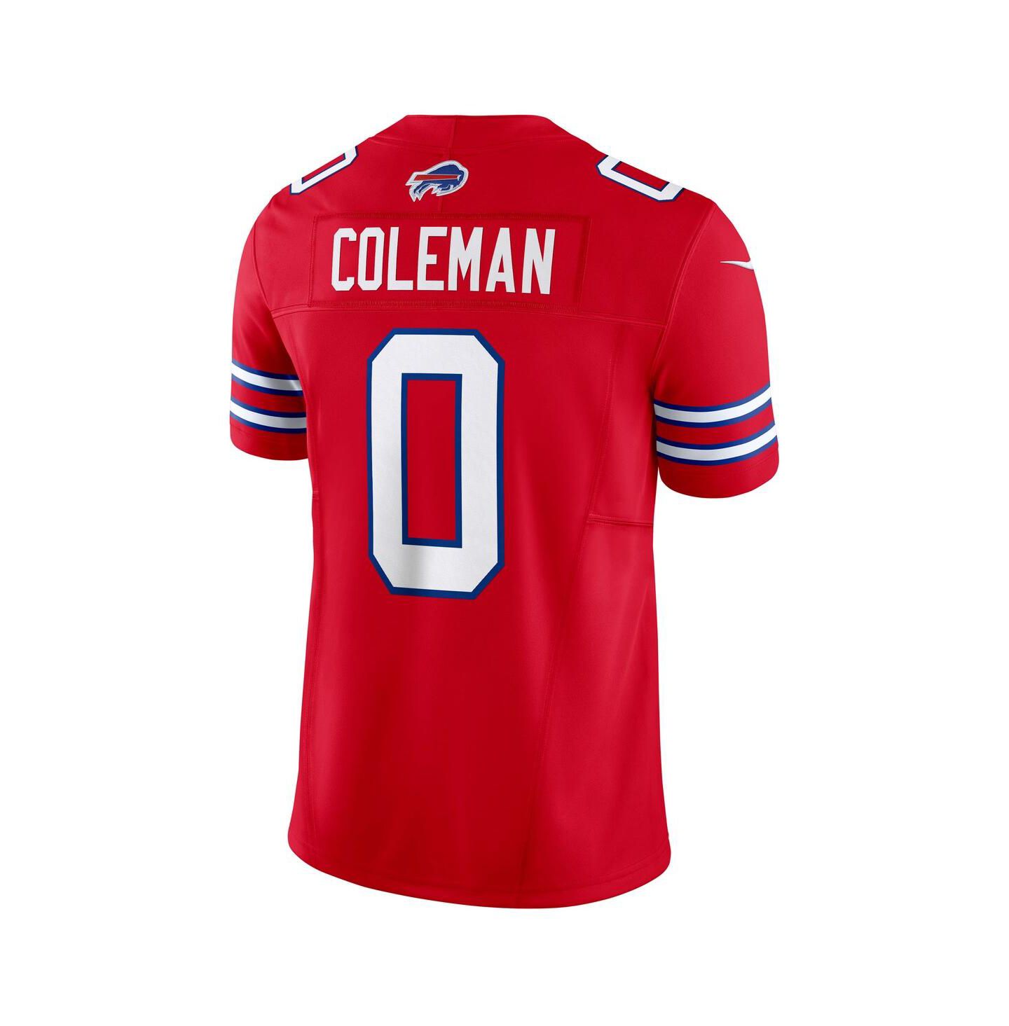 Мужской топ Nike Keon Coleman Red Buffalo Bills Alternate Vapor F.U.S.E. Limited Jersey — фото 3