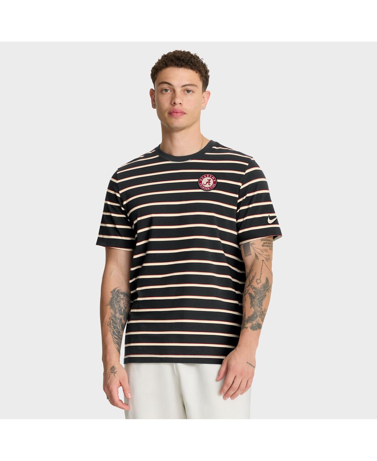 Nike Black Alabama Crimson Tide Athletic Prep Legacy Summit Stripe T-shirt In Blue
