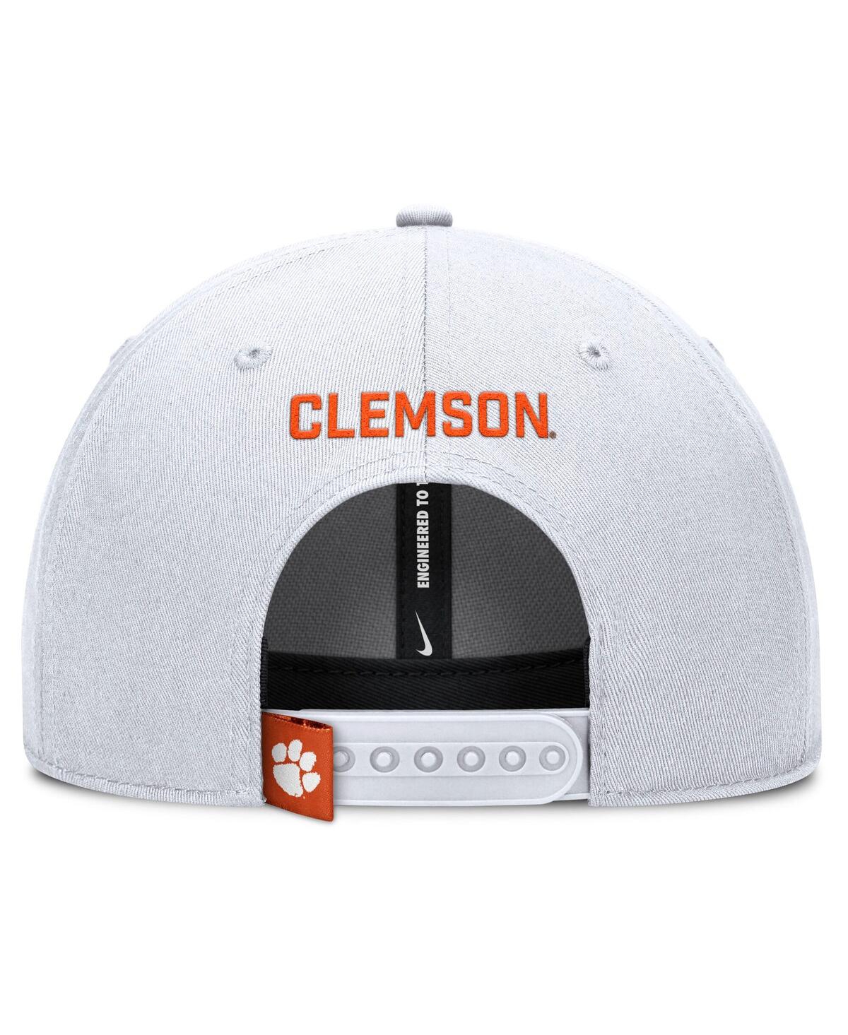 Nike Men's White Clemson Tigers 2025 On-field Rise Performance Adjustable Hat In White