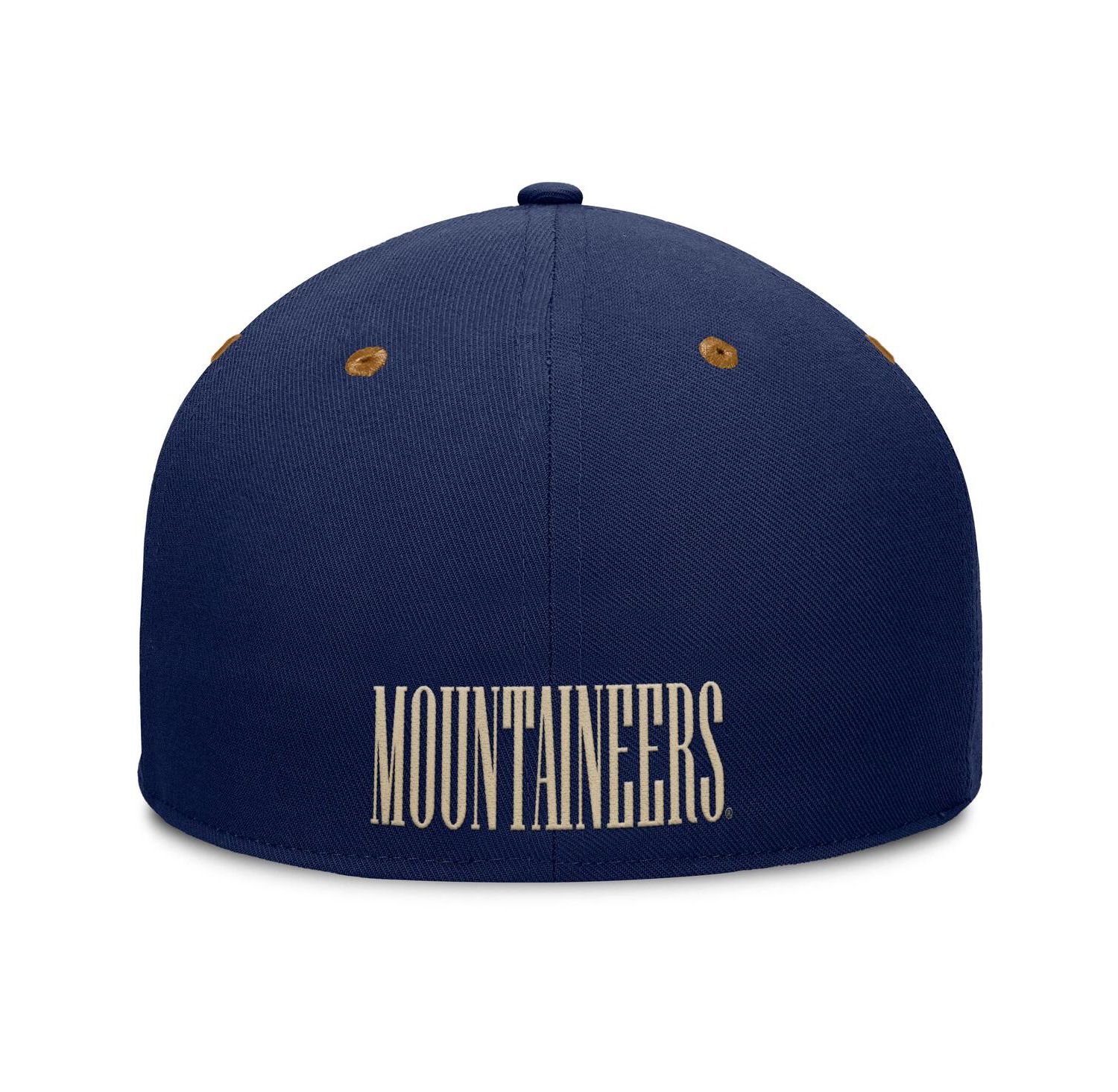 Men's Navy/Brown West Virginia Mountaineers Noboa Fitted Hat