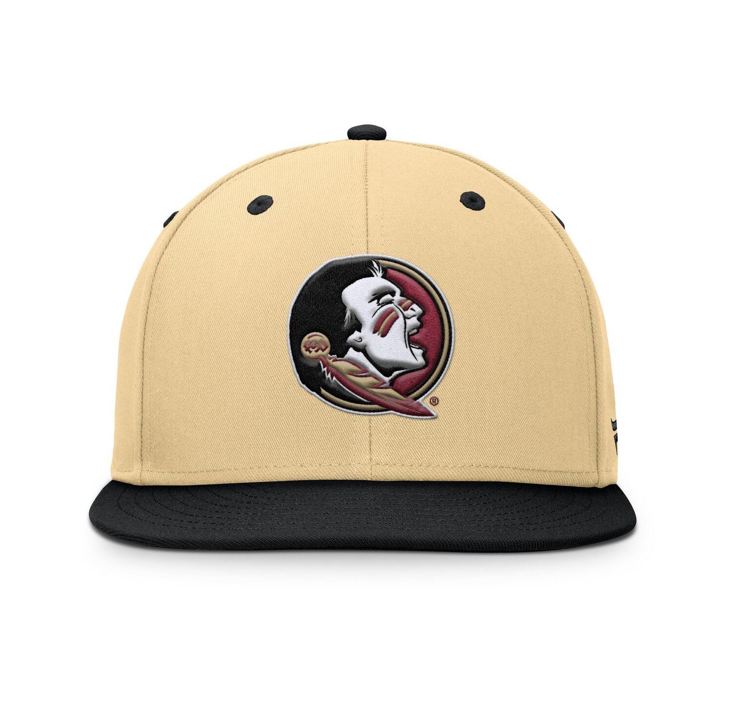 Men's Khaki/Black Florida State Seminoles Balance Fitted Hat