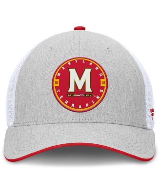 Men's Heather Gray/White Maryland Terrapins Trigger Flex Hat