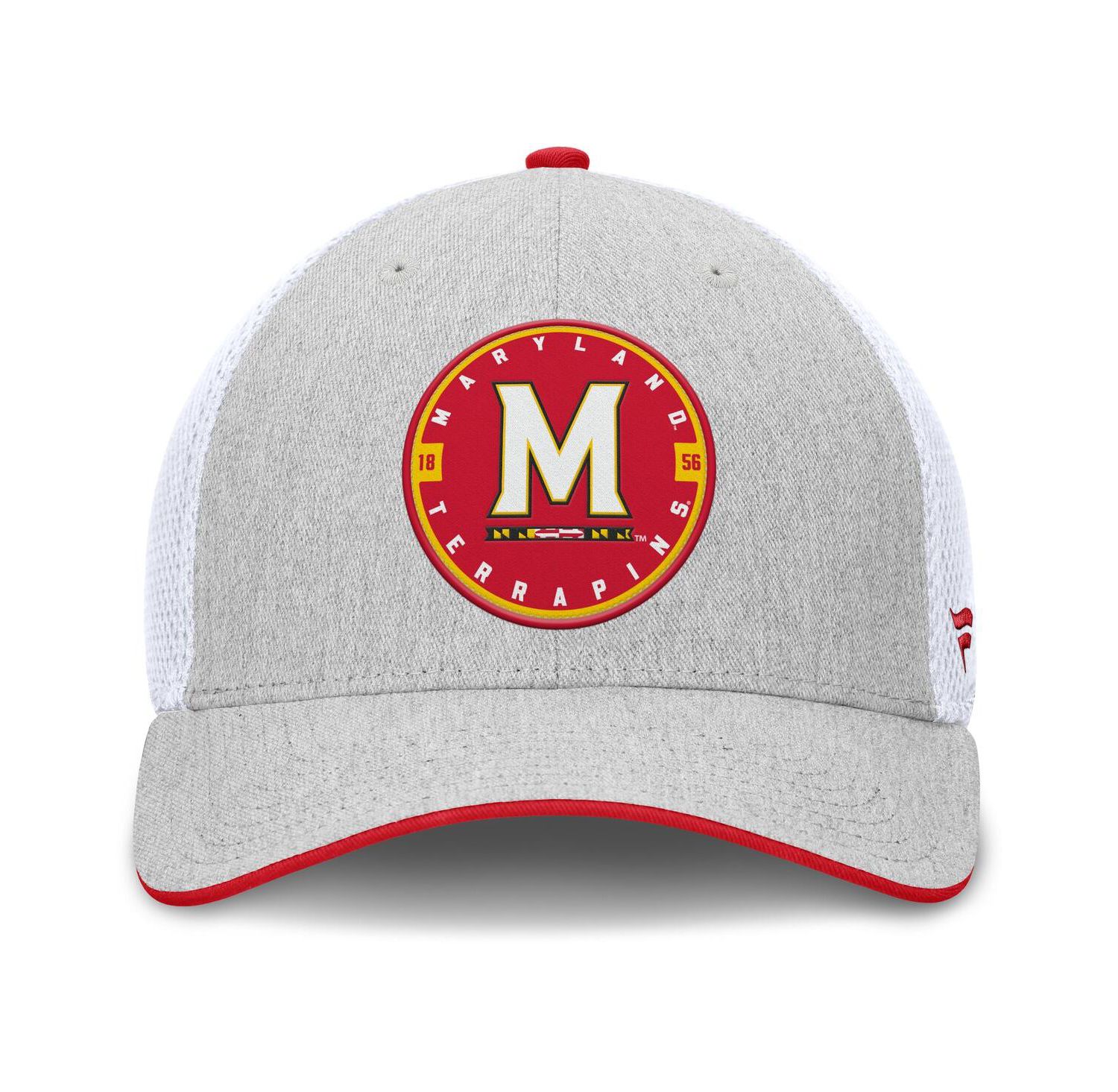 Men's Heather Gray/White Maryland Terrapins Trigger Flex Hat