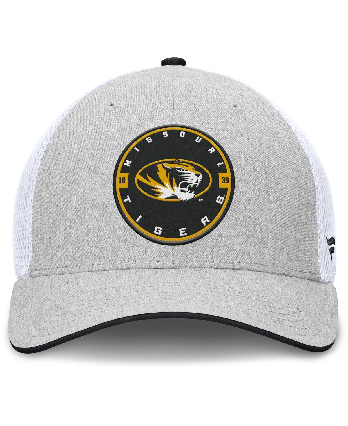 Fanatics Men's Heather Gray/white Missouri Tigers Trigger Flex Hat