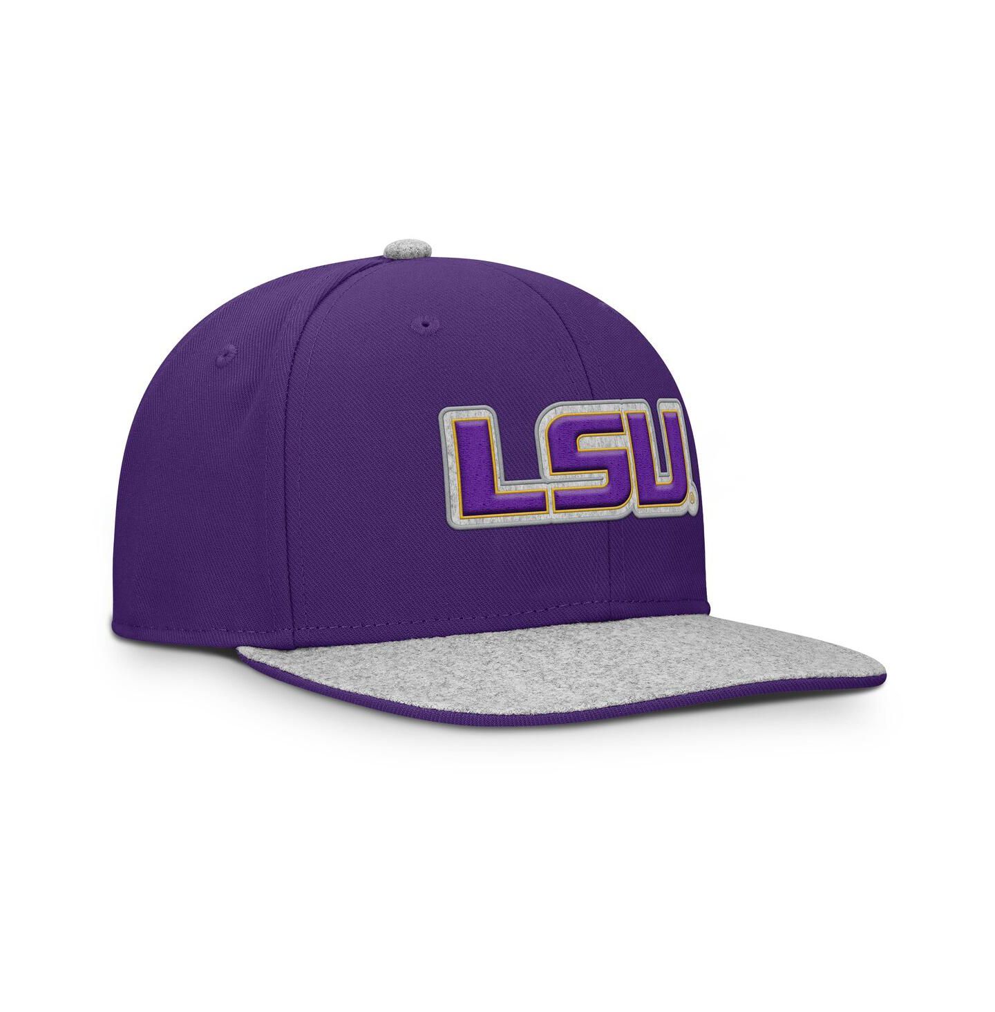Мужская кепка Fanatics Purple LSU Tigers Loden Snapback Hat — фото 3