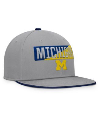Men's Gray Michigan Wolverines Duo Snapback Hat
