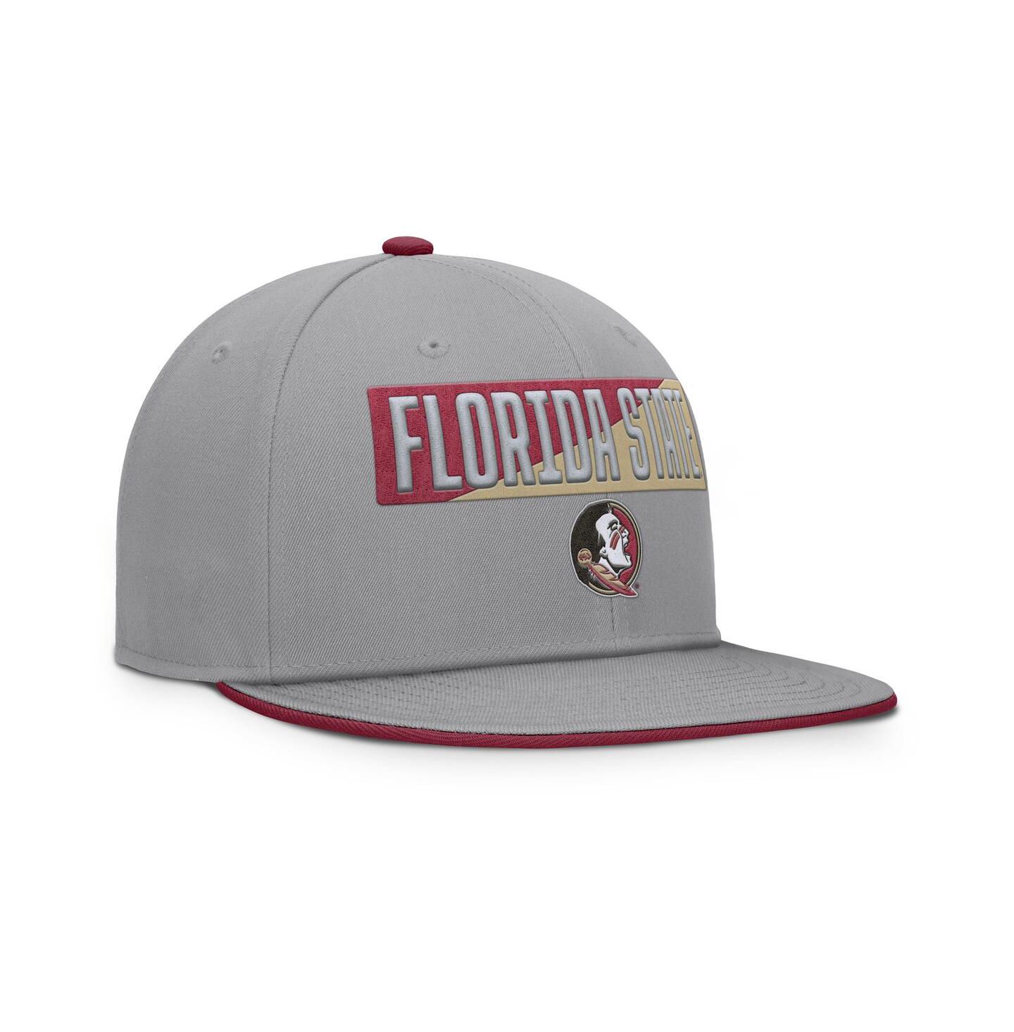 Мужские головные уборы Fanatics Gray Florida State Seminoles Duo Snapback Hat — фото 3