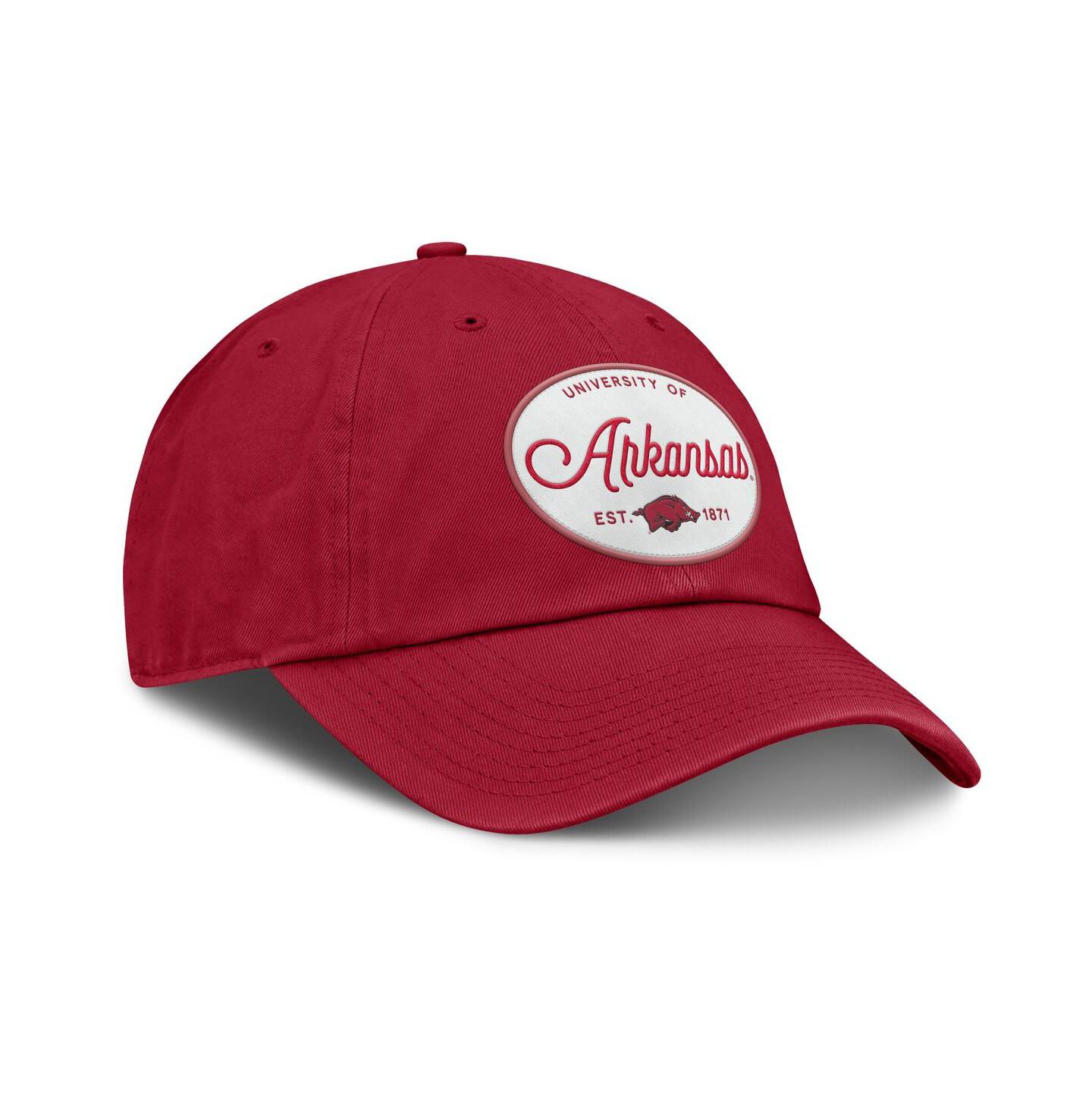Женская кепка Fanatics Cardinal Arkansas Razorbacks Candid Adjustable Hat — фото 3