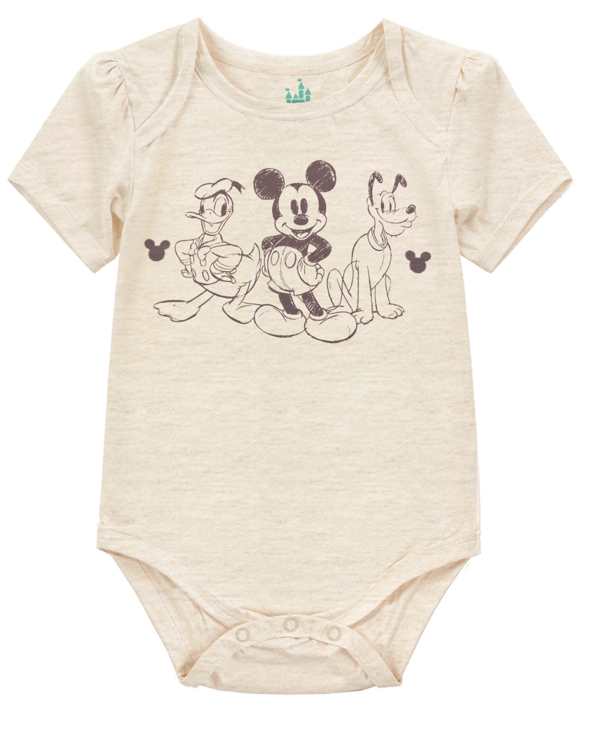 Disney Baby Boys 3-pack Mickey Mouse Short Sleeve Bodysuit In Multi