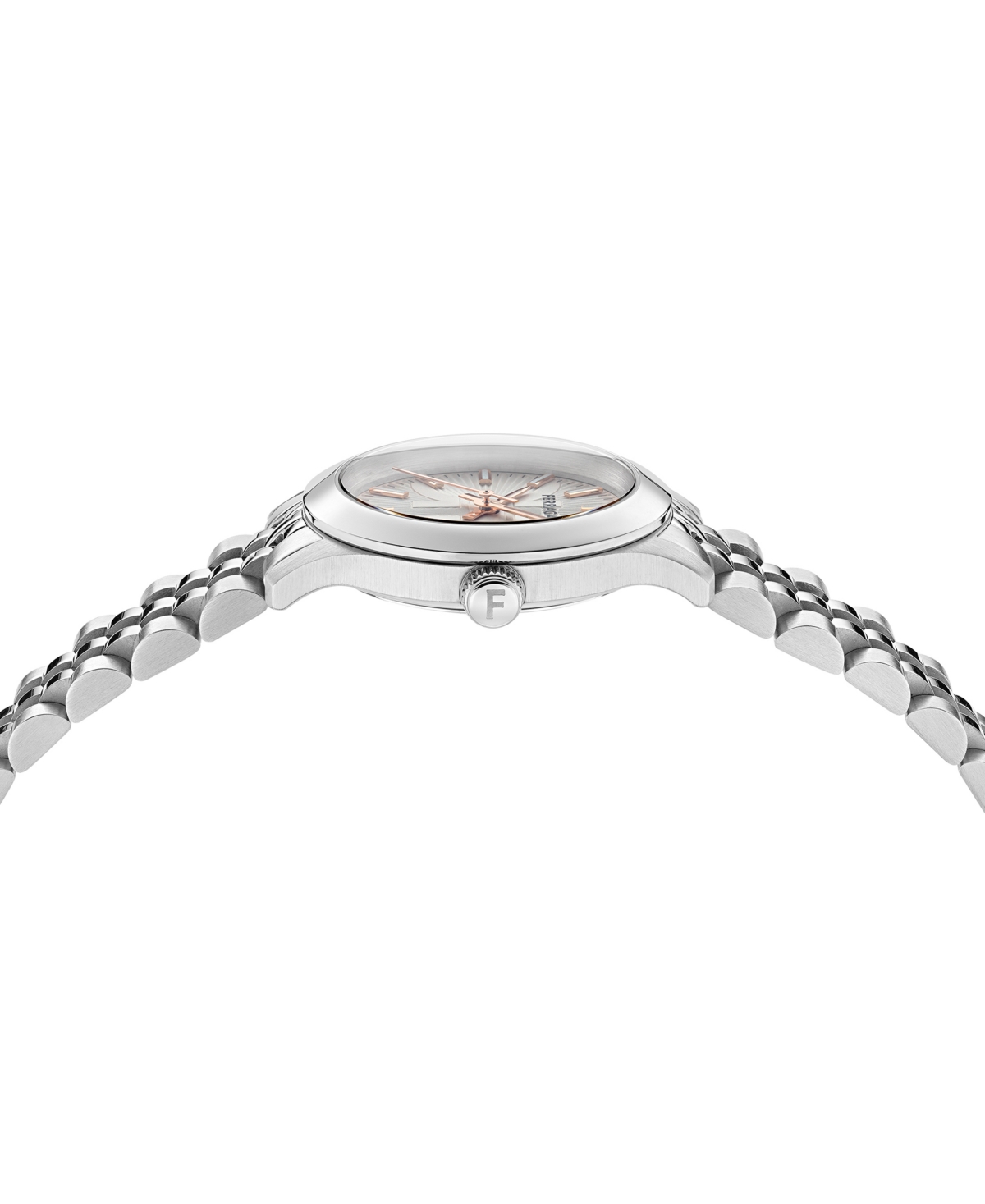 Ferragamo Duo Blends Bracelet Round 34mm In Silver