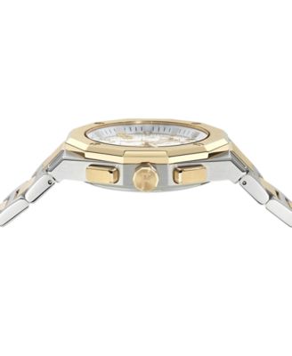 Men's Swiss Chronograph Edge Two-Tone Stainless Steel Bracelet Watch 42mm