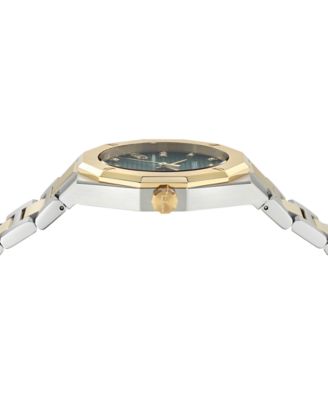 Men's Swiss Edge Diamond (1/10 ct. t.w.) Two-Tone Stainless Steel Bracelet Watch 40mm