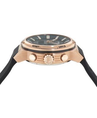 Sport Anadigit Men's Rose Gold Case Black Digital Dial Strap Watch, 43mm 