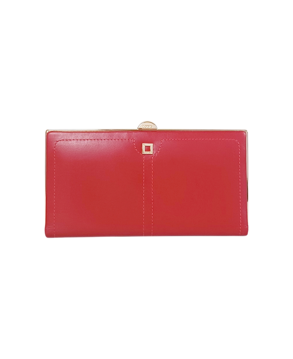 Lodis Glace Frame Lock Clutch In Red