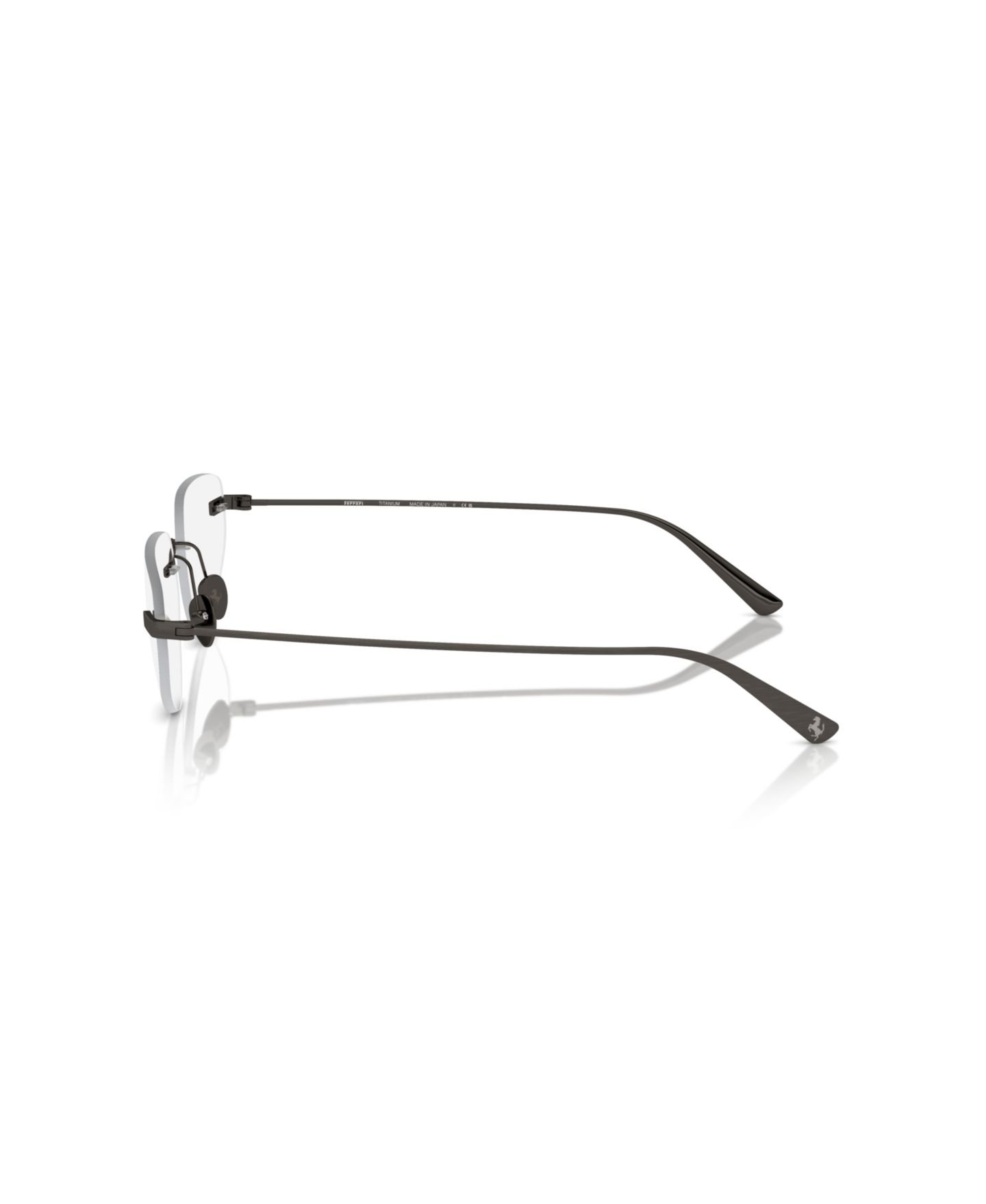 Очки Scuderia Ferrari Ferrari Unisex Irregular Titanium FH3002TD Eyeglasses, цвет: Графитовый металлик — фото 3