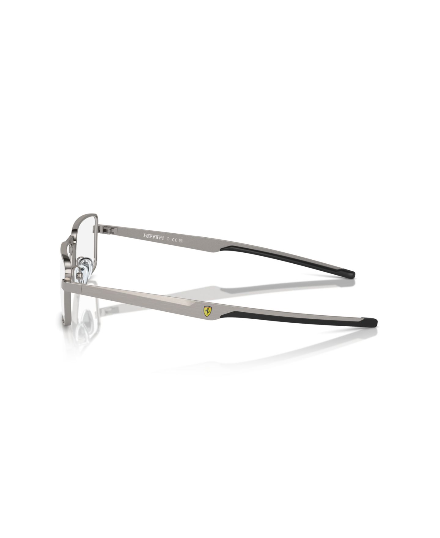 Мужские очки Scuderia Ferrari Man Rectangle Metal FZ7004 Eyeglasses, цвет: Графитовый металлик — фото 3