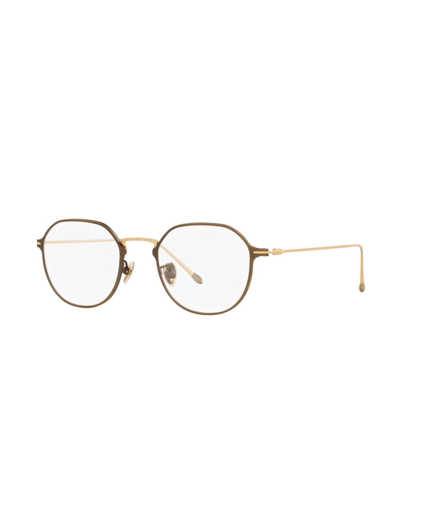 Мужские очки Giorgio Armani Man Panthos Titanium AR6138TM Eyeglasses, цвет: Матовый коричневый — фото 1