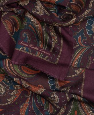 Oversized Paisley Oblong Scarf