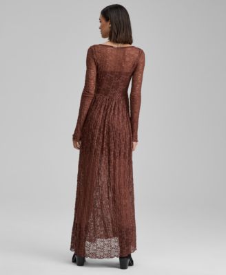 Women's Lace Scoop-Neck Maxi Dress, Macy's Exclusive