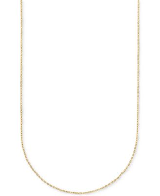 Macy's - Diamond-Cut Mirror Cable Chain Necklace in 14k Yellow Gold, 18"