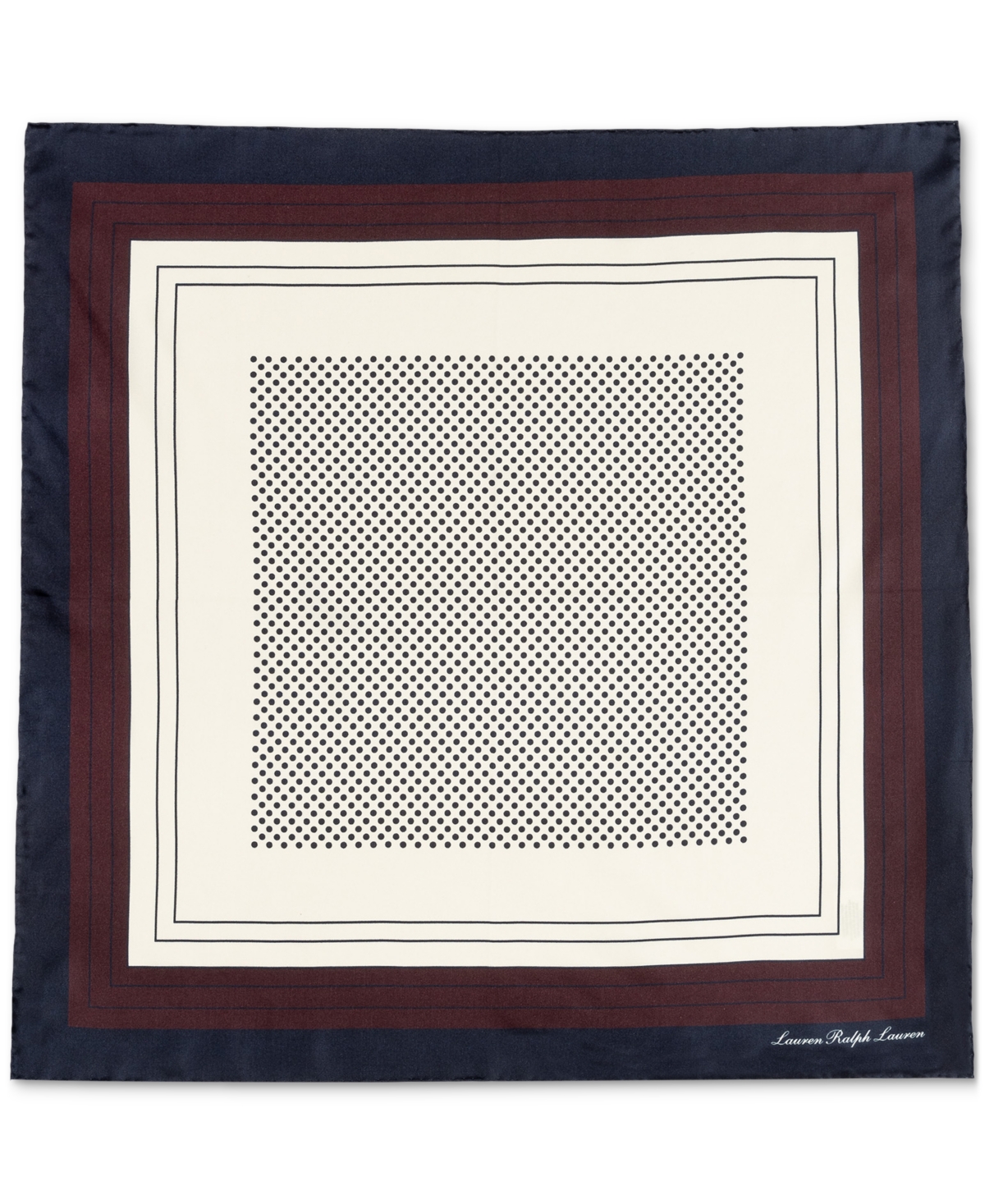Ralph Lauren Fall Dot Silk Square Scarf In Multi