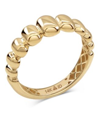 Dome Puffy Ring in 14K Gold, Size 6, approx. 2.8 grams