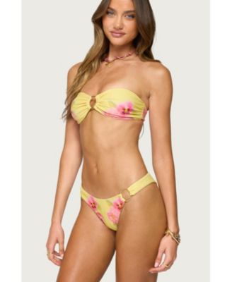 Womens Miley Floral Bandeau Bikini Top