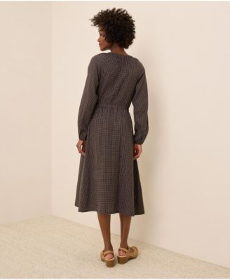 Organic Cotton Coastal Double Gauze Poet Sleeve Dress