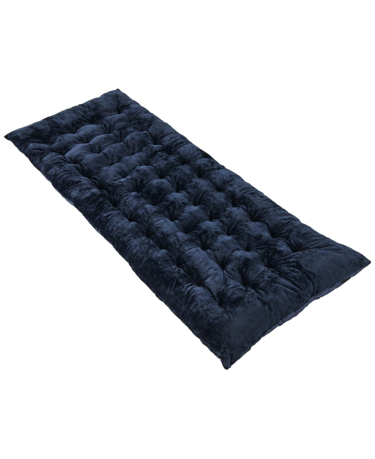 75 x 27.5 inch camping cot pads with soft and breathable crystal velvet - Navy
