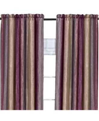Ombre Crushed Satin Sheer Single Window Curtains & Valances - 50 in. W x 84 in. L, Sage