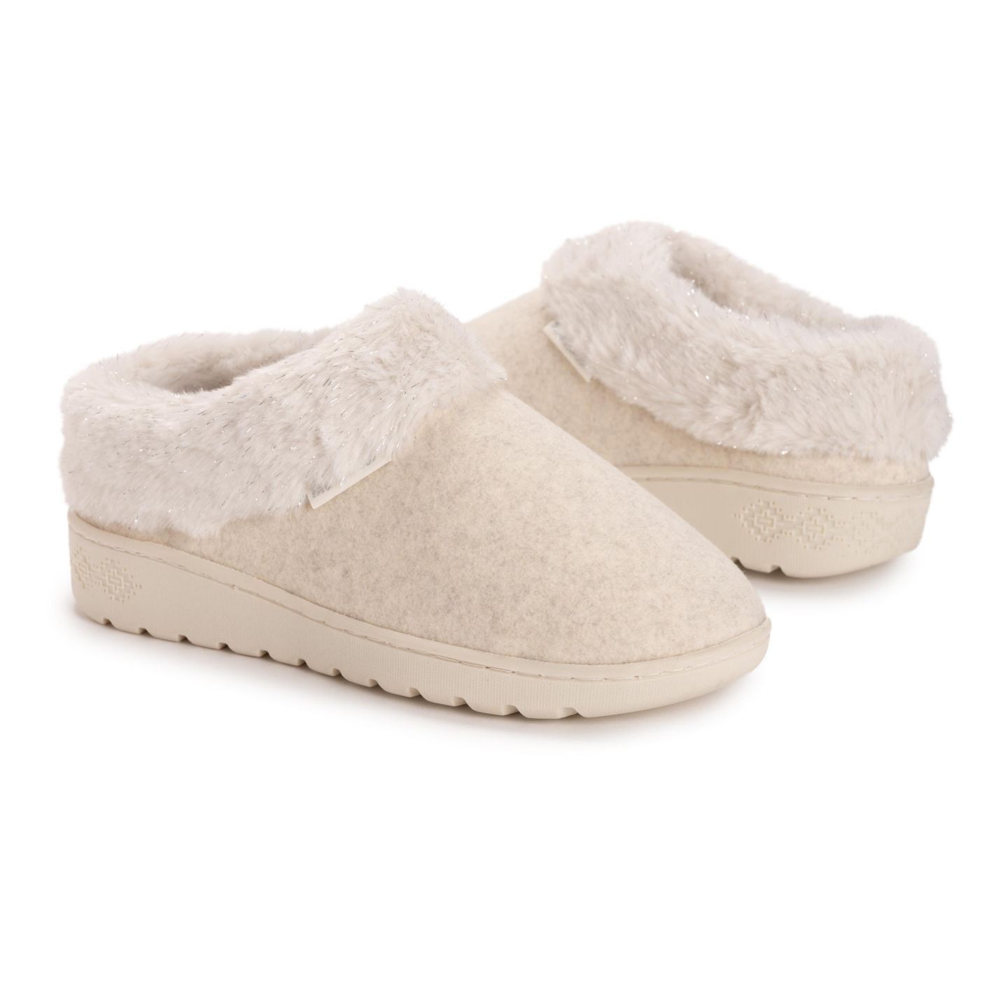 Женские тапочки MUK LUKS Nony Ann Slipper, цвет: Овсяный меланжевый — фото 3