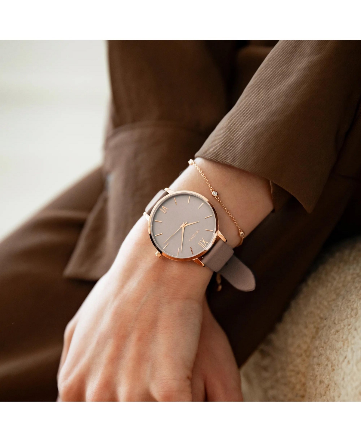 Vincero Women's Sapphire Trio Bracelet - Stainless Steel - Rose gold