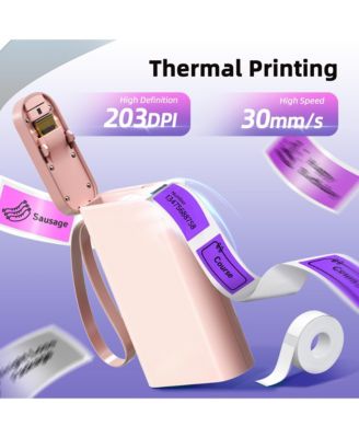 Label Maker Machine with Tape, P21-A Bluetooth Label Printer, Wireless Mini Label Makers with Multiple Templates for Organizing, Office, Home