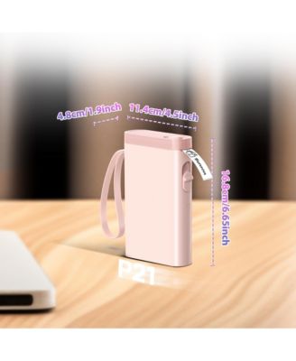Label Maker Machine with Tape, P21-A Bluetooth Label Printer, Wireless Mini Label Makers with Multiple Templates for Organizing, Office, Home