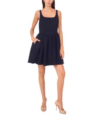 CeCe - Women's Sleeveless Corset Bodice Mini Fit & Flare Dress