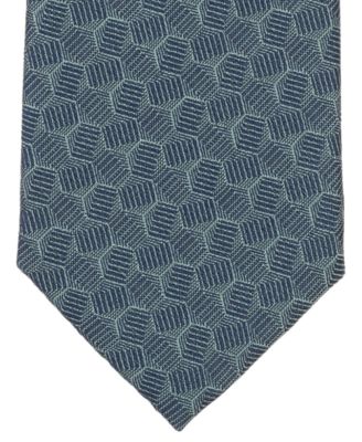 Men's Marigold Geo-Pattern Tie, Macy's Exclusive
