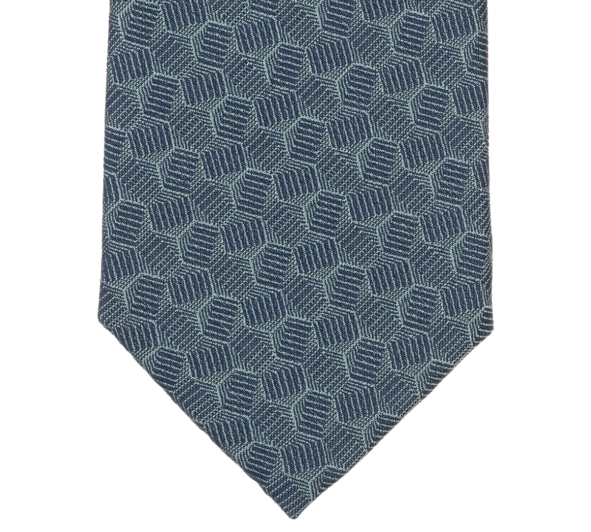 Alfani Men's Marigold Geo-pattern Tie, Macy's Exclusive In Green