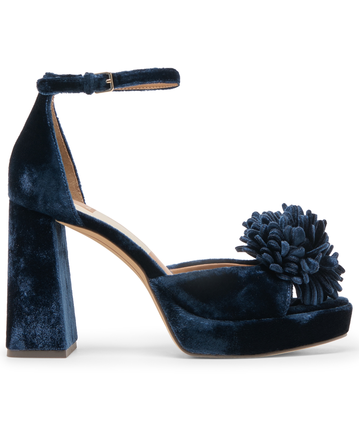 Dolce Vita Perel Platform Ankle Strap Sandal In Blue