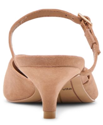 Women's Morgen Two-Piece Kitten-Heel Mule Pumps