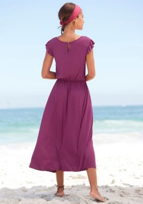 Women's A-Line Flutter Sleeve Romantic Dress