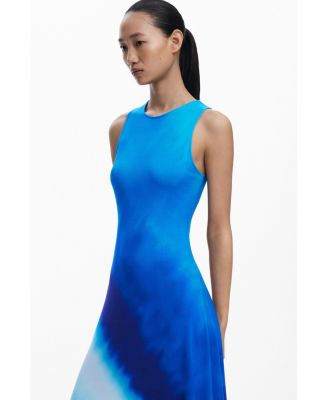 Women's Tie-dye ruched dress